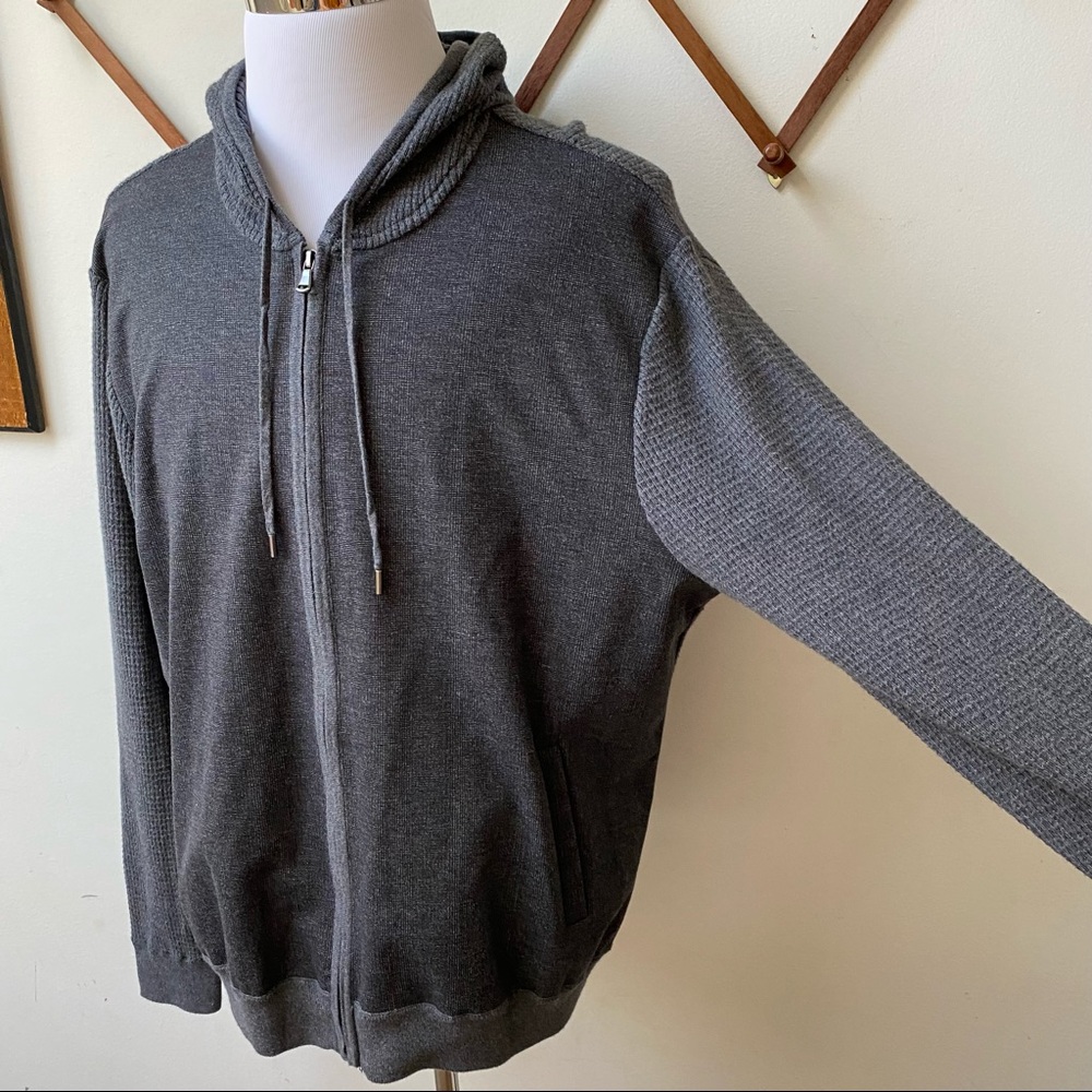 NWT Zachary Prell Cotton Cashmere Zip Hoodie - Picture 5 of 16
